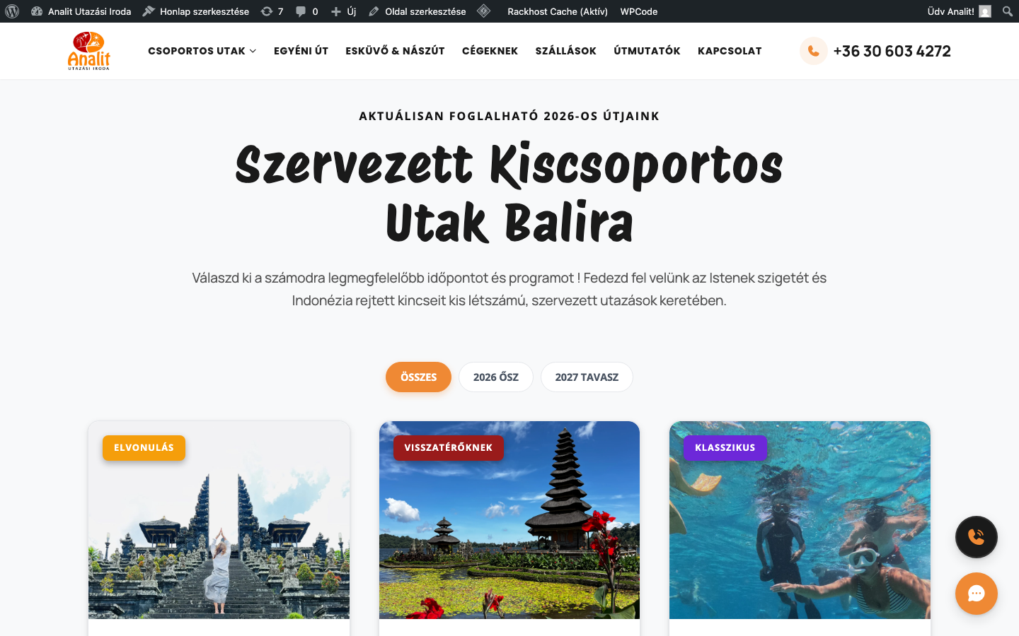 Szűrőgombok a gyűjtőoldalon